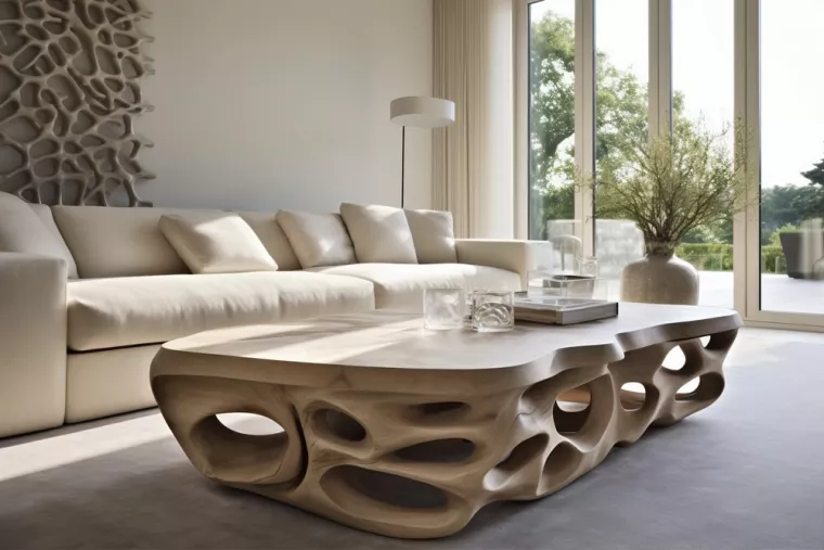 Fabrication d'une table basse en bois massif design avec vitre et laquage, Saint-Jory, SILEDO